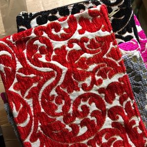 NEW Moroccan Artisan tapestry zipper clutch bag.